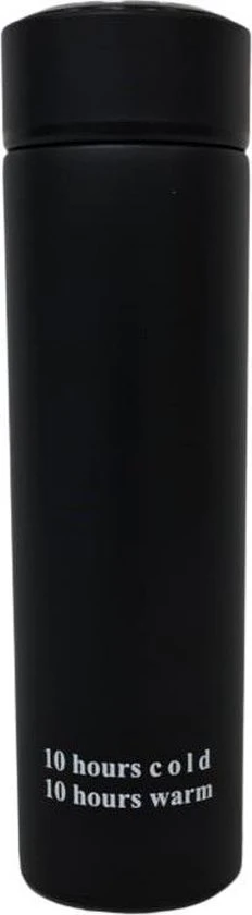 Theallroundlifestyle Thermosfles - 500ml - Drinkfles - Waterfles - Thermosbeker - Isoleerfles - Dubbelwandig - RVS - Zwart 6 Theallroundlifestyle Thermosfles - 500ml - Drinkfles - Waterfles - Thermosbeker - Isoleerfles - Dubbelwandig - RVS - Zwart - Afbeelding 4