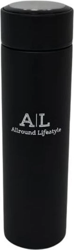 Theallroundlifestyle Thermosfles - 500ml - Drinkfles - Waterfles - Thermosbeker - Isoleerfles - Dubbelwandig - RVS - Zwart 7 Theallroundlifestyle Thermosfles - 500ml - Drinkfles - Waterfles - Thermosbeker - Isoleerfles - Dubbelwandig - RVS - Zwart - Afbeelding 5