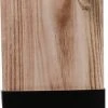 SENZA Borrelplank Met Handvat - Tapasplank - Paulownia Hout - Zwart Hout - 58 X 17 CM