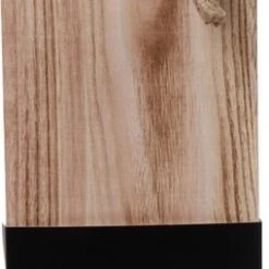 SENZA Borrelplank Met Handvat - Tapasplank - Paulownia Hout - Zwart Hout - 58 X 17 CM