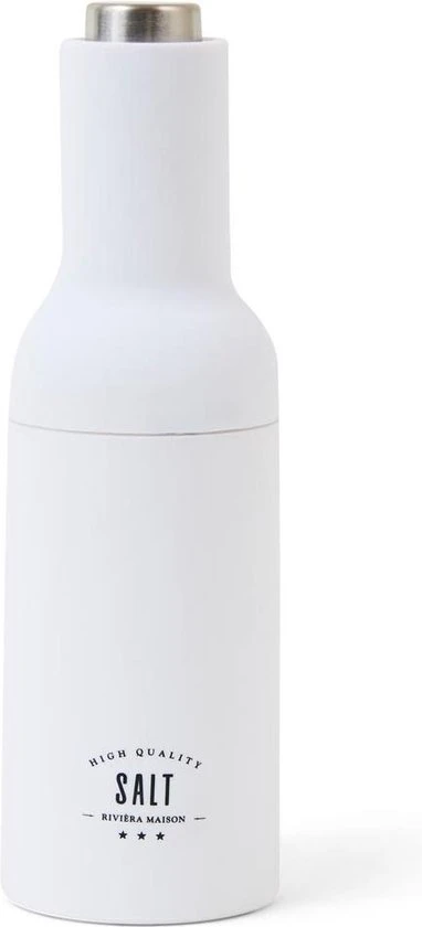 Riviera Maison Peper En Zoutstel - High Quality Salt Mill Electric - Wit 3 Riviera Maison Peper En Zoutstel - High Quality Salt Mill Electric - Wit