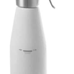 Hendi Slagroomspuit Aluminium - 0,5 Liter - Professioneel Slagroomapparaat Kitchen Line - Wit - Ø8x(H)26cm -Tefal Shop 385x840