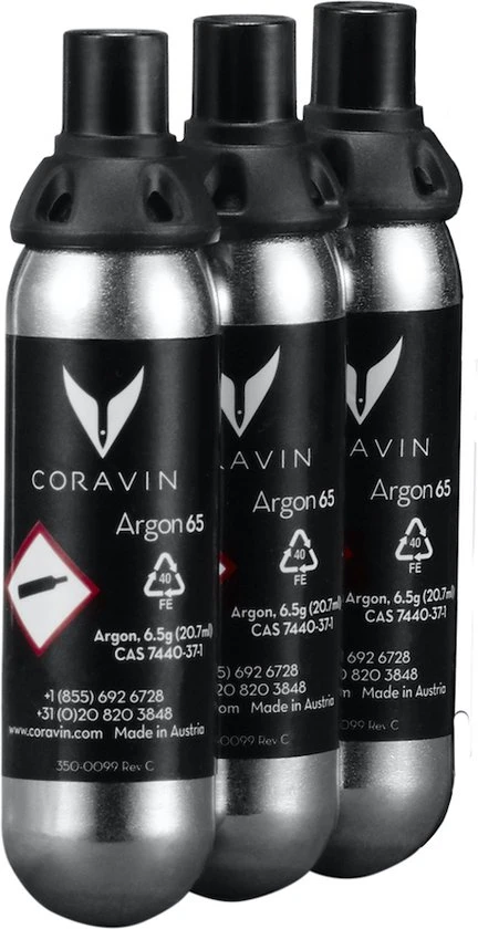 Coravin - Pure Capsules Set Of 3 Pieces 3 Coravin - Pure Capsules Set Of 3 Pieces
