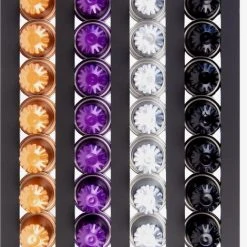 Jooba Capsulehouder Nespresso - Koffiecups Houder - Wandhouder - Mat Zwart- 40 Capsules - Cuphouder