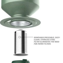 Stanley PMI Stanley The Perfect-Brew Pour Over - Koffiefilterhouder- Hammertone Green 26 Stanley PMI Stanley The Perfect-Brew Pour Over - Koffiefilterhouder- Hammertone Green -Tefal Shop 486x840
