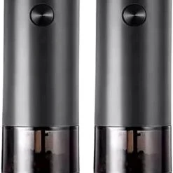 Merkloos Gov Products Elektrische Peper- En Zoutmolen Set Zwart Met Lampje - Pepermolen - Kruidenmolen