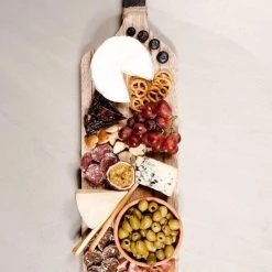 SENZA Borrelplank Met Handvat - Tapasplank - Paulownia Hout - Zwart Hout - 58 X 17 CM -Tefal Shop 547x840