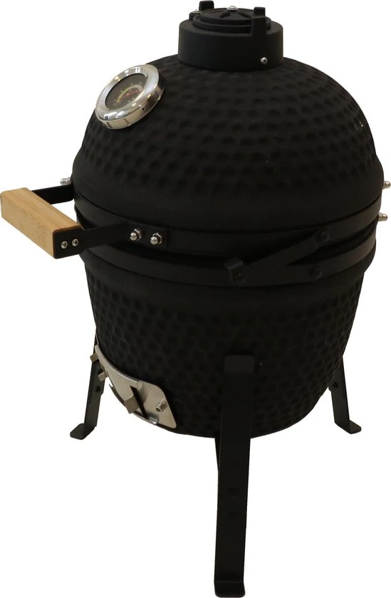 Patton Kamado Grill 13" - Keramisch - Kookoppervlak Ø 28 - Mat Zwart 7 Patton Kamado Grill 13" - Keramisch - Kookoppervlak Ø 28 - Mat Zwart - Afbeelding 5