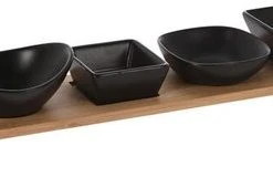 DoaBuy Excellent Houseware - Serveerset Tapas Op Bamboe Plateau 7 DoaBuy Excellent Houseware - Serveerset Tapas Op Bamboe Plateau -Tefal Shop 550x170