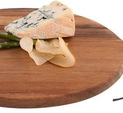 Bowls And Dishes Pure Teak Wood Borrelplank | Serveerplank | Tapasplank | Hapjesplank | Kaasplank Rond Met Handvat Ø 25 X 1,5cm - Cadeau Tip! -Tefal Shop 550x227 2