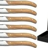 Jay Hill Steakmessen Laguiole - Raw Black - Olijfhout - 6 Stuks