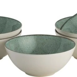 Lite-Body Kom Hermes - 500ml - Set Van 6 - Mintgroen Spikkel