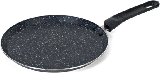 San Ignacio Aluminium Zwarte Pannenkoekenpan/crepepan 24 Cm Met Anti-aanbak Laag - Pannenkoeken/crepes - Koken 3 San Ignacio Aluminium Zwarte Pannenkoekenpan/crepepan 24 Cm Met Anti-aanbak Laag - Pannenkoeken/crepes - Koken