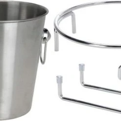 Excellent Houseware RVS Wijnkoeler - IJsemmer - Met Tafelhouder - Ø20,5 Cm - 3 Liter