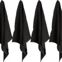 Merkloos Set Keuken Handdoek - 6 Stuks - Grijs - 50x50cm