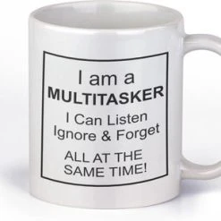 Kimano Mok Met Tekst - I Am A MULTITASKER - Grappige Mokken - Collega, Vriend,beker Cadeau