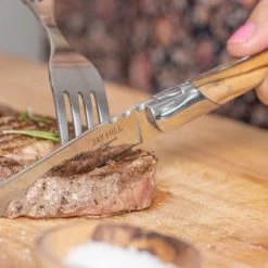 Jay Hill Steakmessen Laguiole - Olijfhout - 6 Stuks -Tefal Shop 550x309 6