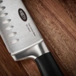 Boretti - Santokumes - Mes Uit De Aziatische Keuken Met Breed Lemmet, Inkepingen En Scherpe Rechte Snijkant - De Alleskunner Van De Aziatische Keuken Kun Je Voor Vrijwel Alles Inzetten: Voor Het Bereiden Van Vlees, Vis En Ook Groenten - Santoku Mes -Tefal Shop 550x309 64