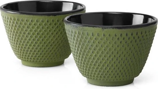 Bredemeijer - Kopjes Xilin Gietijzer Groen Set/2 3 Bredemeijer - Kopjes Xilin Gietijzer Groen Set/2