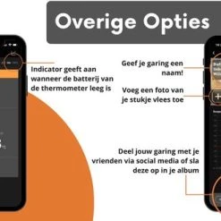 BotsBats® - Digitale BBQ Thermometer - Barbeque En Keuken Accessoires - Draadloze Vleesthermometer - Bluetooth Met App - Batterij Inbegrepen - Kernthermometer Draadloos - Cadeau Tip Voor Mannen -Tefal Shop 550x328 1