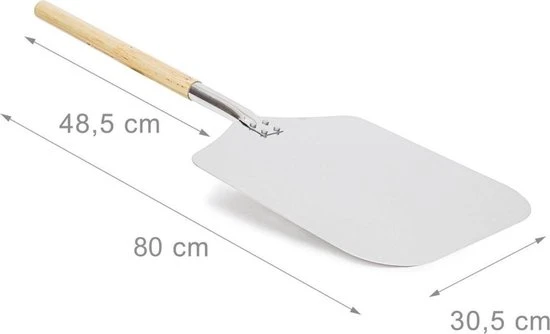 Able & Borret | Pizzaschep | Pizza Schep | Vierkant | Aluminium 6 Able & Borret | Pizzaschep | Pizza Schep | Vierkant | Aluminium - Afbeelding 4