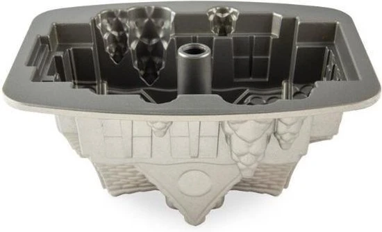 Bakvorm "Gingerbread House Pan" - Nordic Ware | Sparkling Silver Holiday 11 Bakvorm "Gingerbread House Pan" - Nordic Ware | Sparkling Silver Holiday - Afbeelding 9