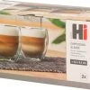 Hi Set Van 2x Stuks Dubbelwandige Koffieglazen/theeglazen 250 Ml - 25 Cl - Thee/koffie Drinken - Glazen Voor Thee En Koffie -Tefal Shop 550x340 7