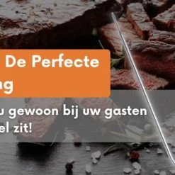 BotsBats® - Digitale BBQ Thermometer - Barbeque En Keuken Accessoires - Draadloze Vleesthermometer - Bluetooth Met App - Batterij Inbegrepen - Kernthermometer Draadloos - Cadeau Tip Voor Mannen -Tefal Shop 550x343 2