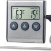 Merkloos Temperatuur Meter - 2 In 1 Digitale Professionele Thermometer En Wekker - Vleesthermometer - Kern Temperatuurmeter Voor Vlees/Vloeistof - 0-250 Graden Celcius -Tefal Shop 550x358