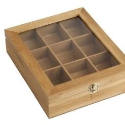 Bredemeijer - Theedoos 9-vaks Venster Bamboe Natural -Tefal Shop 550x365 6