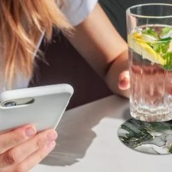 KitchenYeah Onderzetters Voor Glazen - Rond - Luxe - Marmer - Groen - 10x10 Cm - Glasonderzetters - 6 Stuks 11 KitchenYeah Onderzetters Voor Glazen - Rond - Luxe - Marmer - Groen - 10x10 Cm - Glasonderzetters - 6 Stuks -Tefal Shop 550x366 1