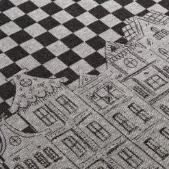 Seashell Oerhollands Luxe Theedoeken - 6 Stuks - Patroon Blok Herenhuis - Antraciet - 60x65cm -Tefal Shop 550x366 68