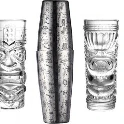 Chefs Cuisine Luxe Tiki Cocktail Set - Cocktail Set - Cocktail Shaker - Cocktail Glazen - Tiki Mugs