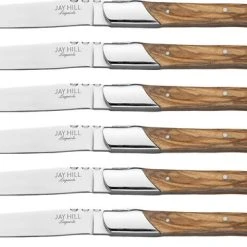 Jay Hill Steakmessen Laguiole - Olijfhout - 6 Stuks -Tefal Shop 550x374