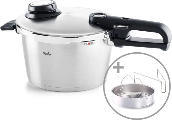Fissler Vitavit Premium 2022 - Snelkookpan - 6 Liter - Met Stoominzet 3 Fissler Vitavit Premium 2022 - Snelkookpan - 6 Liter - Met Stoominzet