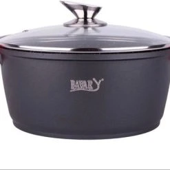 Bavary KATG26 Pan - Braadpan - Soeppan - Ø 26 Cm - Inductie - Keramisch - 4.8 Liter - Zwart