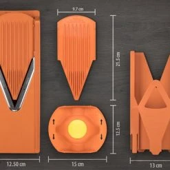 Börner Mandoline V3 Starter| 5-delige Set | 5 Snijdiktes | Geschikt Als Frietsnijder | BPA-vrij En Roestvrij | Oranje 18 Börner Mandoline V3 Starter| 5-delige Set | 5 Snijdiktes | Geschikt Als Frietsnijder | BPA-vrij En Roestvrij | Oranje -Tefal Shop 550x386 3