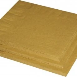 Trendo 40x Gouden Servetten 33 X 33 Cm - Goud Thema Tafeldecoratie Servetten