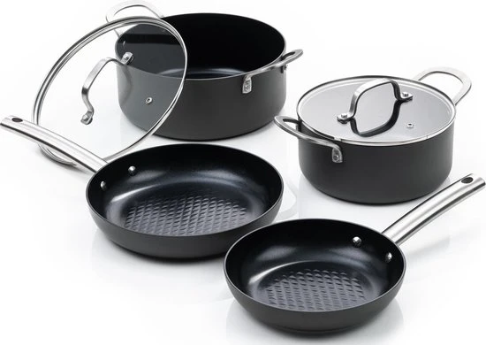 ISENVI Murray Super Combi - Pannenset Inductie - 4 Delig - RVS Handgreep 3 ISENVI Murray Super Combi - Pannenset Inductie - 4 Delig - RVS Handgreep