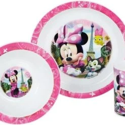 Disney Minnie Mouse Disney - Kinder Ontbijtset Minnie Mouse In Parijs
