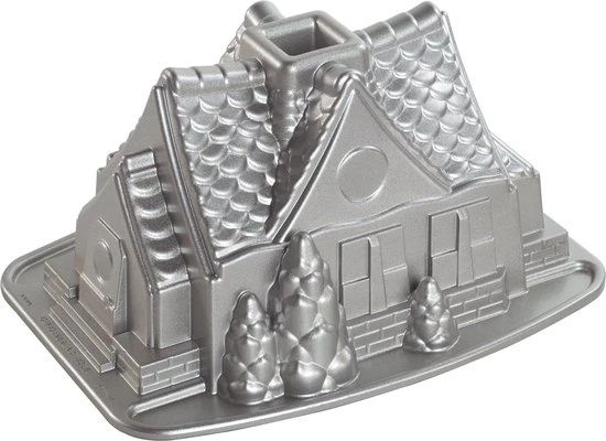 Bakvorm "Gingerbread House Pan" - Nordic Ware | Sparkling Silver Holiday 3 Bakvorm "Gingerbread House Pan" - Nordic Ware | Sparkling Silver Holiday