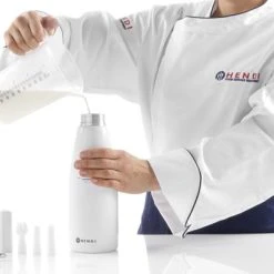 Hendi Slagroomspuit Aluminium - 0,5 Liter - Professioneel Slagroomapparaat Kitchen Line - Wit - Ø8x(H)26cm -Tefal Shop 550x402