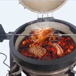 BBQNovation Rotisserie Ring Van Gegoten Aluminium Voor Kamado Large ( Past O.a. Op Big Green Egg Large, Kamado Joe Large, Grill Guru Large ) -Tefal Shop 550x405 1