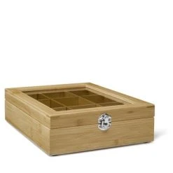 Bredemeijer - Theedoos 9-vaks Venster Bamboe Natural -Tefal Shop 550x412 43