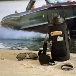 Merkloos Waterfles 2 Liter MET Tas Zwart - Armband Zwart - Waterfles Met Rietje -Drinkfles Met Rietje - Grote Waterfles - Bottle 2 Liter - Sportbidon - Sportfles Fitness - Waterkan - Gallon - Schenkfles - Waterflessen -Tefal Shop 550x412 64