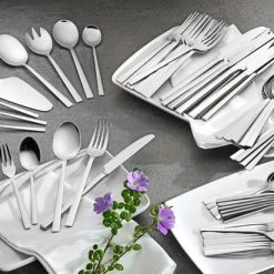 Esmeyer Bestekset Melina - Kleur: RVS - Materiaaldikte: 2,5 / 2,0 Mm - 68-delig - Gemaakt Van 18/10 RVS - Met PVD-coating