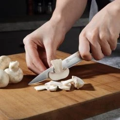 PAUDIN N7 Professioneel RVS Japans Officemes 12,5 Cm - Vlijmscherp Universeel Groentemes Gemaakt Van Hoogwaardig Roestvast Duits Carbonstaal - Damascus Patroon - Nu Extra Scherp Geprijst - Black Friday - Sint En Kerst -Tefal Shop 550x418