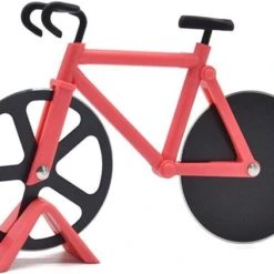 HMerch™ Pizzasnijder Fiets - Rood - Pizzaroller - Racefiets - Pizza Snijder / Mes - Kerstcadeau / Sinterklaascadeau