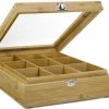 Bredemeijer - Theedoos 9-vaks Venster Bamboe Natural