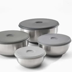 Prep&Store Schalenset Met Deksels, Set Van 4 Stuks, RVS - Joseph Joseph | Nest -Tefal Shop 550x432